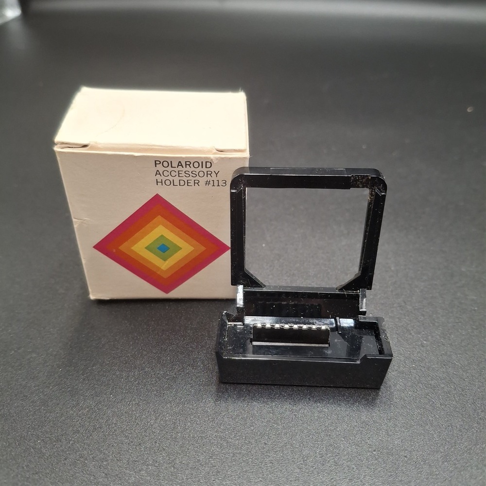 Vintage Polaroid Accessory Holder #113 for SX-70 Cameras w/ Original Box